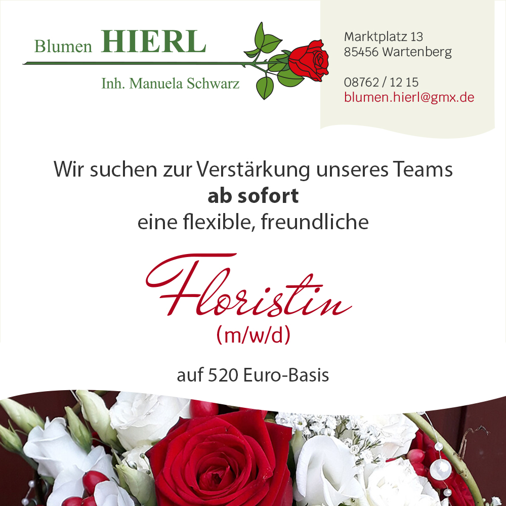 Stellenanzeige Floristin